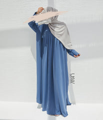 Jilbab Qatariyya PEARL STRETCH - Jeans Bleu