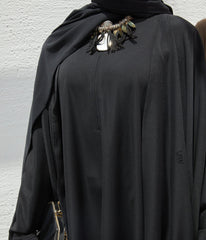 Farasha Open Style PEARL STRETCH - Black