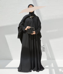 Farasha Open Style PEARL STRETCH - Black