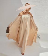 Farasha Open Style PEARL STRETCH - Cream