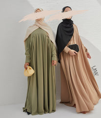 Jilbab Qatariyya PEARL STRETCH - Latte