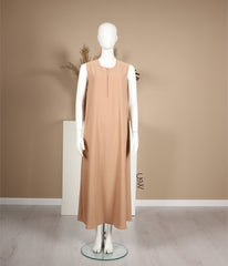 Slip Dress Pearl Stretch - Latte