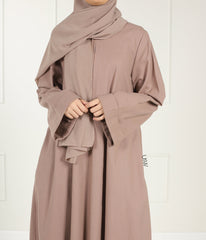 Italian Linnen Kimono Abaya Nara - Taupe