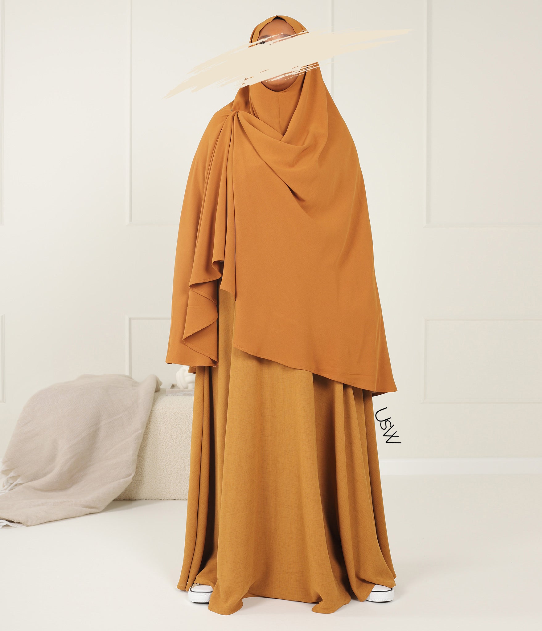 Heup Khimar Stretch Arrzha - Caramel