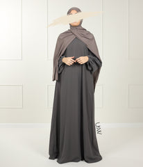 A-Lijn Puff Abaya Arrzha Stretch - Ash