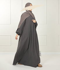 A-Lijn Puff Abaya Arrzha Stretch - Ash