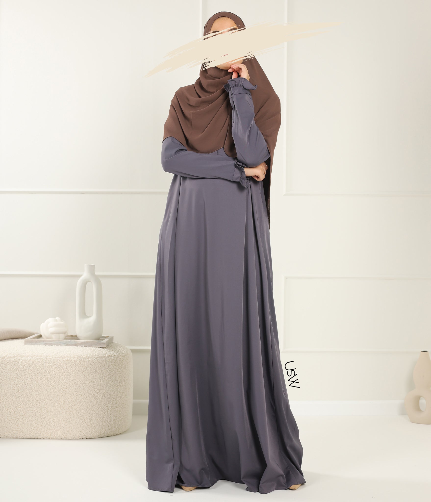 A-Lijn Abaya Aaliia Samha - Dark Grey