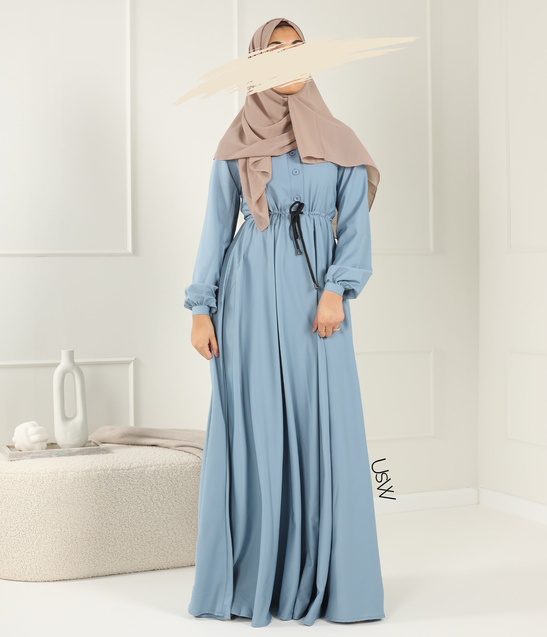 Abaya Maleekah Aaliia - Light Blue