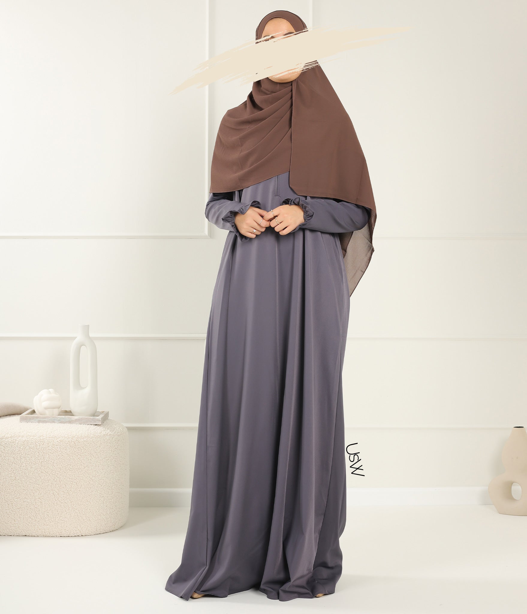 A-Lijn Abaya Aaliia Samha - Dark Grey