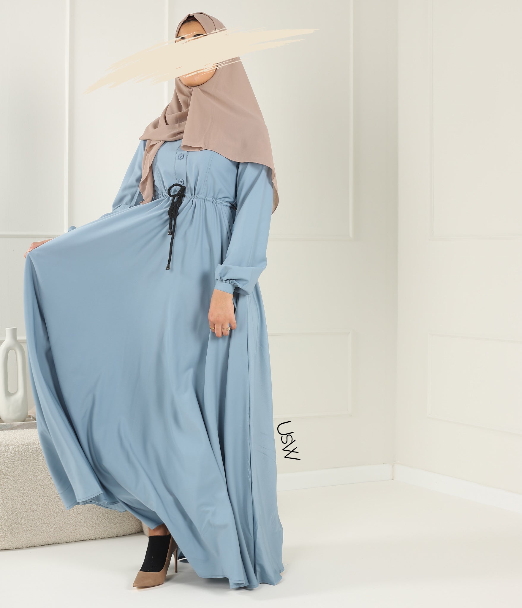 Abaya Maleekah Aaliia - Light Blue