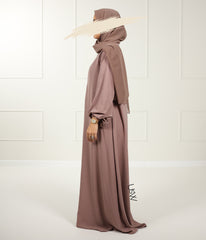 A-Lijn Puff Abaya Arrzha Stretch - Desert Taupe