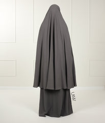 A-Lijn Puff Abaya Arrzha Stretch - Ash