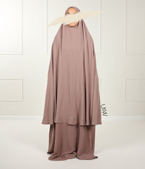 A-Lijn Puff Abaya Arrzha Stretch - Desert Taupe