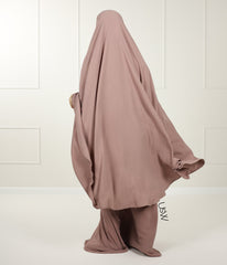 A-Lijn Puff Abaya Arrzha Stretch - Desert Taupe