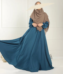 Abaya Maleekah Aaliia - Blue Peacock