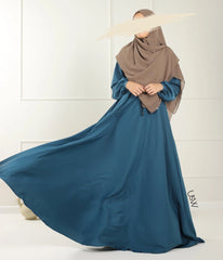 Abaya Maleekah Aaliia - Blue Peacock