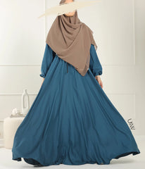 Abaya Maleekah Aaliia - Blue Peacock