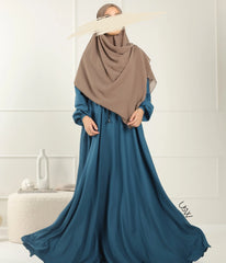 Abaya Maleekah Aaliia - Blue Peacock