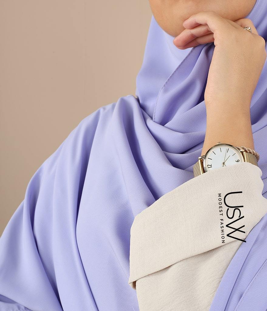 Hijaab XXL Pearl - 125x200 - Periwinkle (lilac)