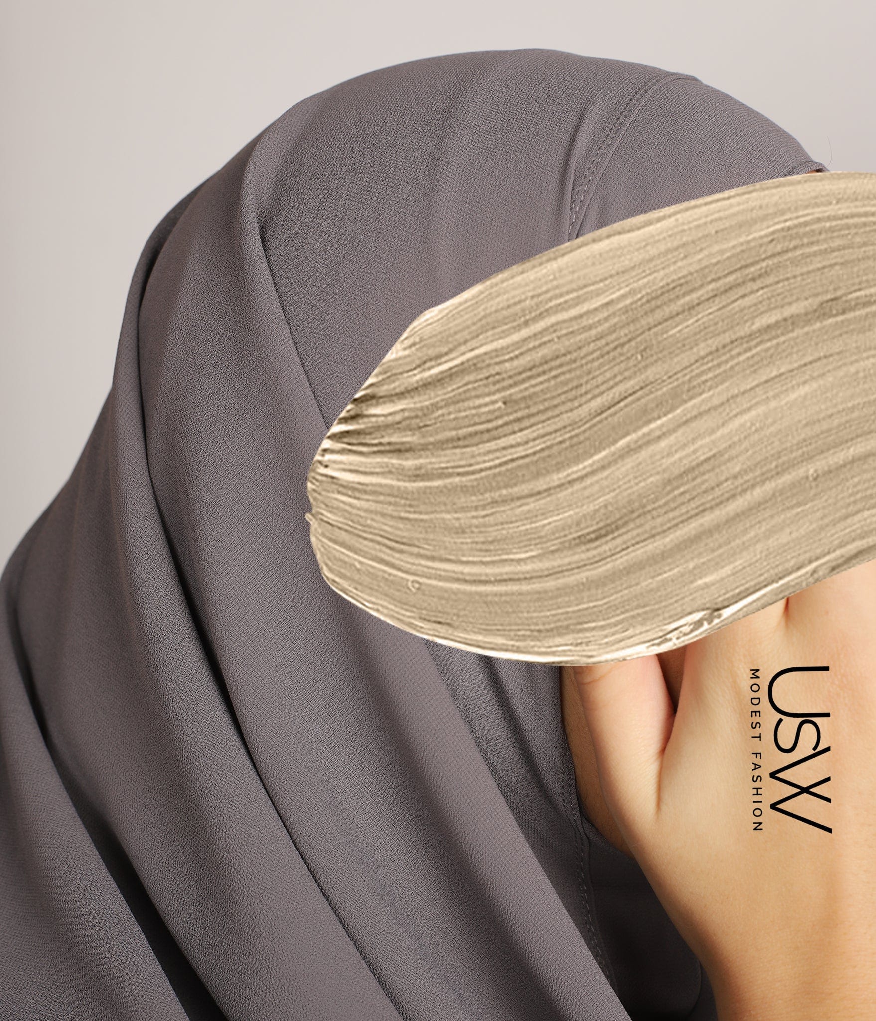 Full Instant Hijaab XXL - Dim Grey