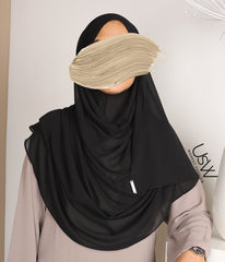 Full Instant Hijaab XXL - Black