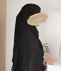 Full Instant Hijaab XL - Black