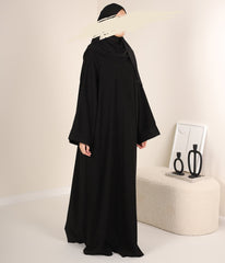 Zahraa Kimono Abaya - Black