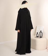 Zahraa Kimono Abaya - Black