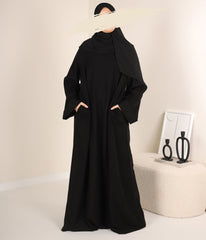 Zahraa Kimono Abaya - Black